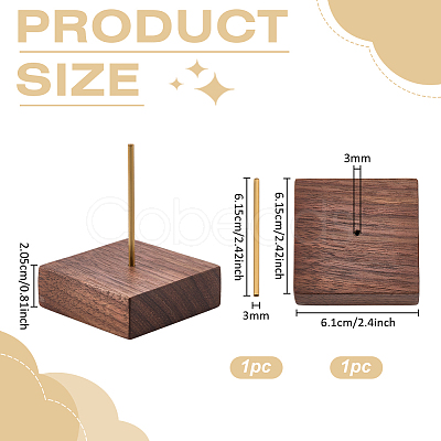 1Pc Wood Action Figure Display Pedestals ODIS-FG0002-19B-1