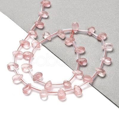 Cherry Quartz Glass Beads Strands G-Q167-A02-02-1