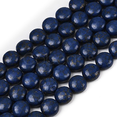 Synthetic Howlite Imitation Lapis Lazuli Beads G-S393-12A-12mm-1