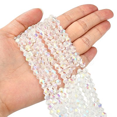 Glass Beads Strands LS-GF4mmC28-AB-1
