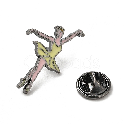 Dancing Girl Enamel Pins JEWB-K018-02A-B-1