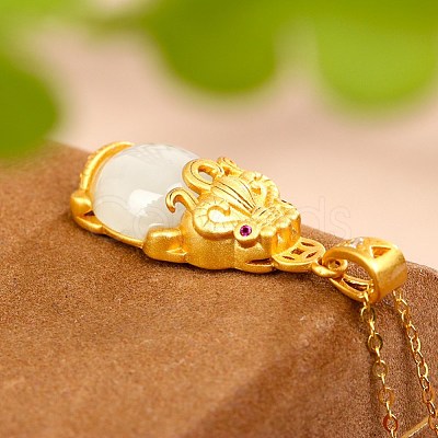 Natural Hetian Jade Pendants STER-BB71730-A-1