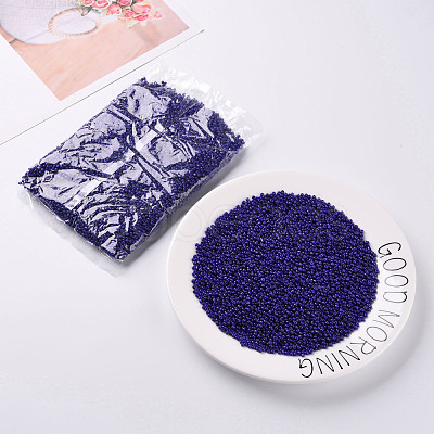 Baking Paint Glass Seed Beads SEED-US0003-3mm-K6-1