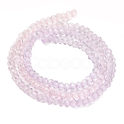 Transparent Painted Glass Beads Strands LS-DGLA-A034-T2mm-A05-1