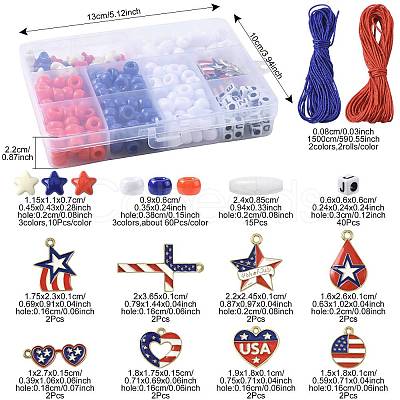 Independence Day DIY Necklaces/Bracelets Making Kits DIY-FS0009-70-1