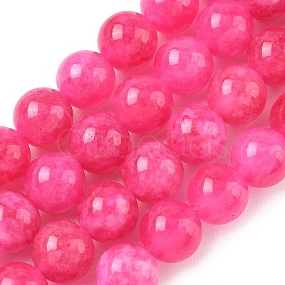 Dyed Natural Malaysia Jade Beads Strands G-G021-02C-24-1