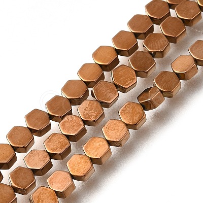 Electroplated Synthetic Non-magnetic Hematite Beads Strands G-C154-B01-1