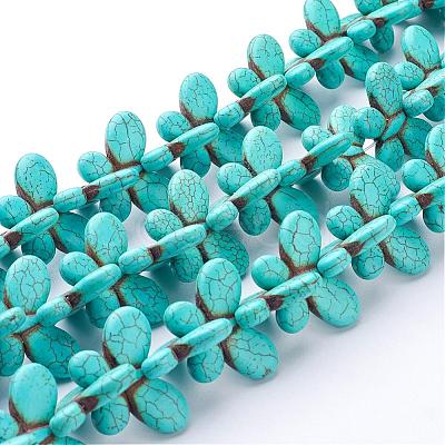 Synthetic Howlite Beads Strands G-E020-15-1