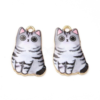 Alloy Enamel Pendants X-ENAM-M046-12G-E-1
