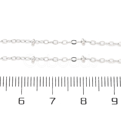 Brass Satellite Chains Necklaces for Women NJEW-D302-61P-1