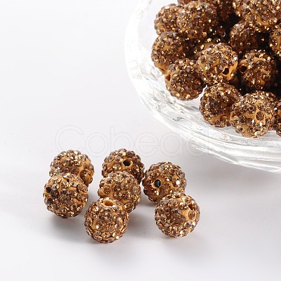 Pave Disco Ball Beads X-RB-A130-10mm-1-1