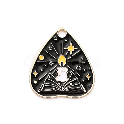 Alloy Enamel Pendants FIND-V001-01G-01-1