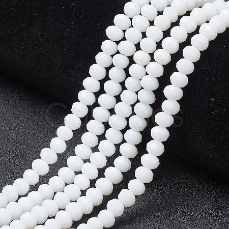 Opaque Solid Color Glass Beads Strands X1-EGLA-A034-P4mm-D01-1