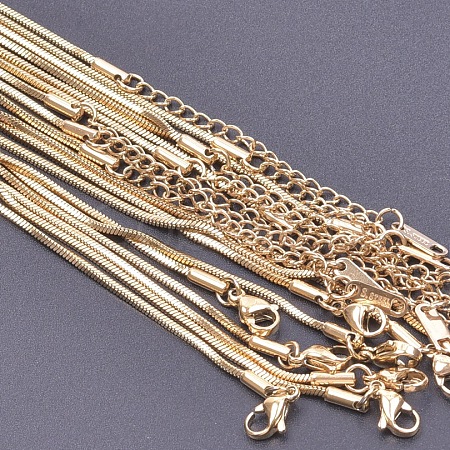 1.5MM Unisex 304 Stainless Steel Snake Chains Necklaces YL8473-2-1