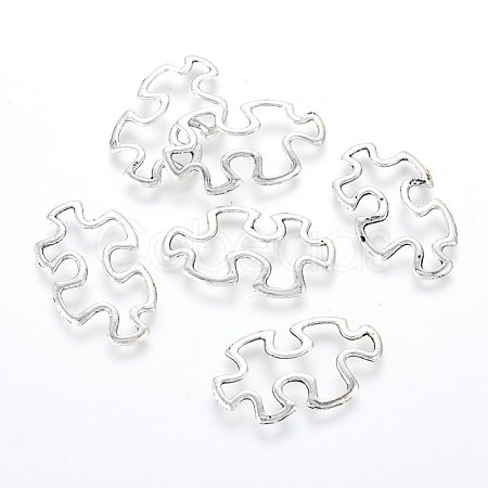 Tibetan Style Alloy Linking Rings TIBE-3558-AS-LF-1