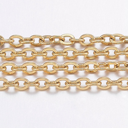 Ion Plating(IP) 304 Stainless Steel Cable Chains X-CHS-H017-02G-20M-1