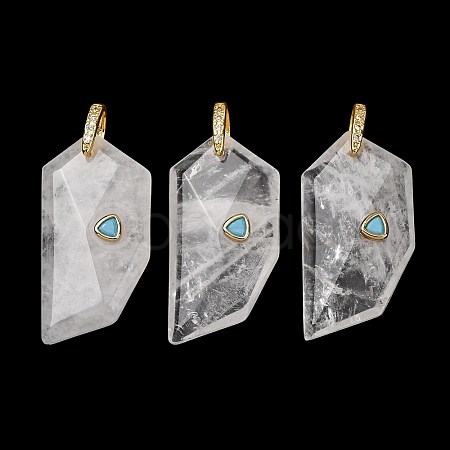 Natural Quartz Crystal Pendants GG-CBA51ED-04G-07-1