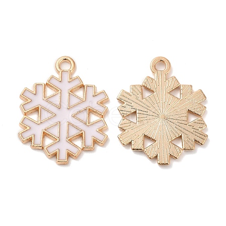 Christmas Light Gold Tone Alloy Enamel Pendants FIND-C031-02KCG-01-1