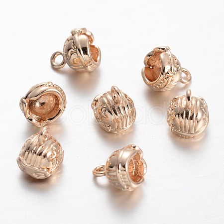 Light Gold Plating Brass Motorcycle Helmet Charms LS-KK-M191-16-1
