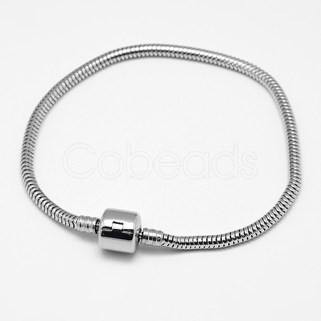 Tarnish Resistant 304 Stainless Steel European Style Bracelets for Jewelry Making PPJ-F002-03C-1