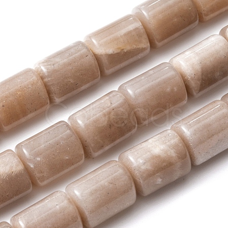 Column Natural Sunstone Beads Strands G-K070-03-1