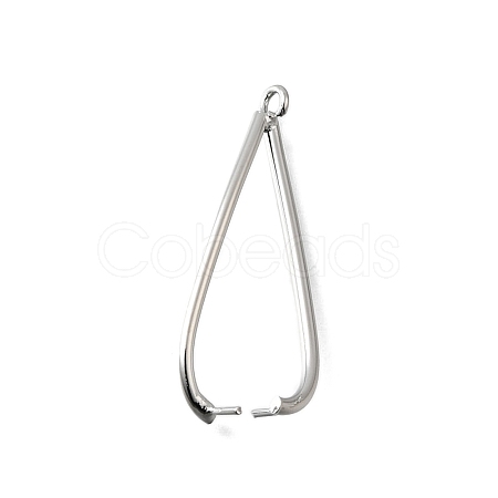 Brass Ice Pick Pinch Bails KK-P306-12B-P-1
