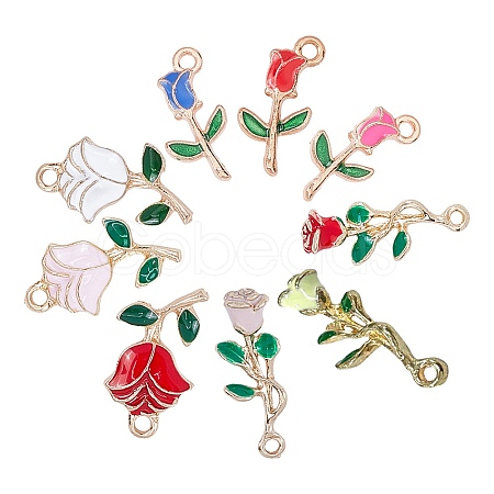 Alloy Enamel Pendants PALLOY-SC0002-76-1