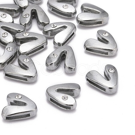 Letter Slider Beads for Watch Band Bracelet Making ALRI-O012-V-NR-1