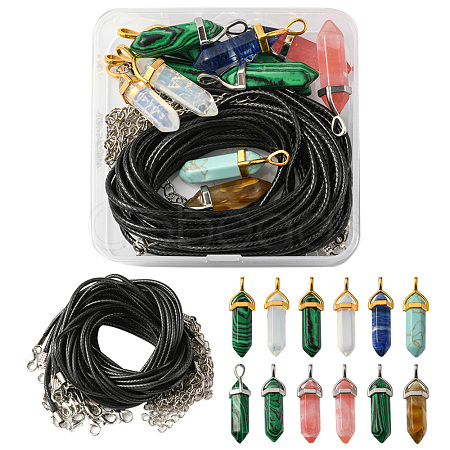 DIY Bullet Pendant Necklace Making Kit DIY-FS0003-97-1