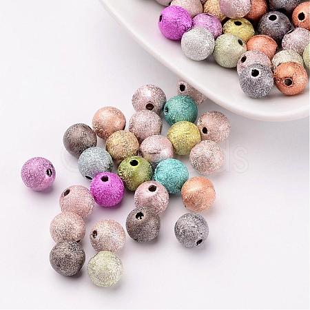 8mm Mixed Matte Acrylic Beads X-PB24P9284-1