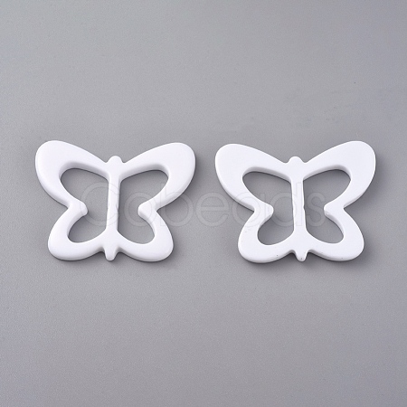 Resin Buckle Clasps RESI-WH0008-25D-1