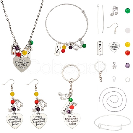 DIY Mother's Day Jewelry Sets Making Kits DIY-SC0012-16-1