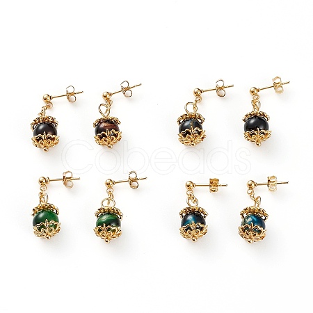 Dangle Stud Earrings EJEW-JE04440-1