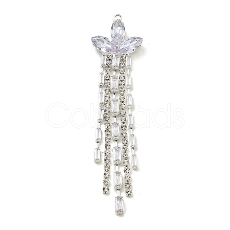 Brass Rhinestone Pendants KK-I715-13S-01-1