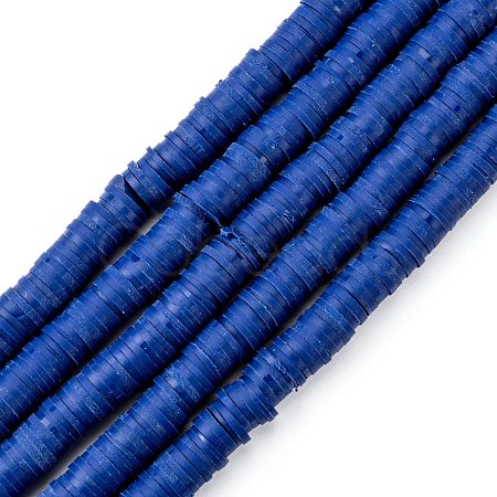 Handmade Polymer Clay Beads Strands CLAY-R089-6mm-Q053-1