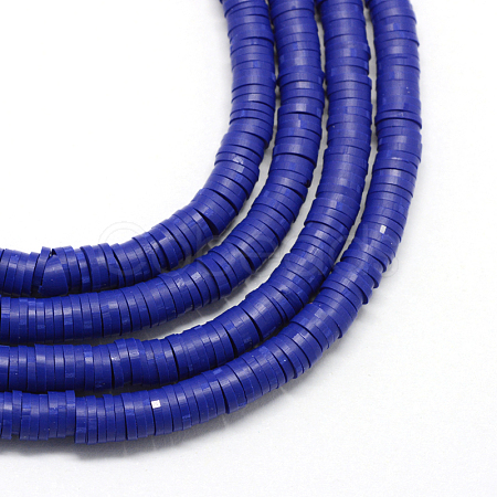 Handmade Polymer Clay Beads CLAY-R067-6.0mm-A09-1
