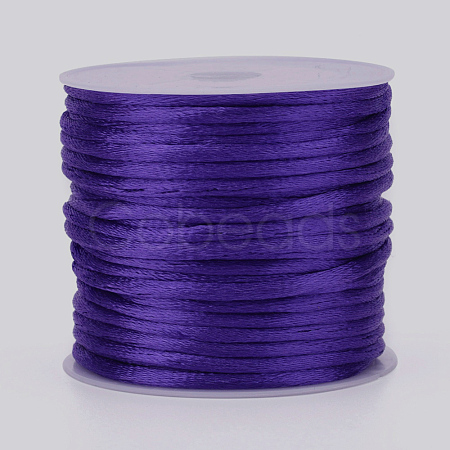 Nylon Satin Rattail Cords NWIR-L006-1mm-08-1
