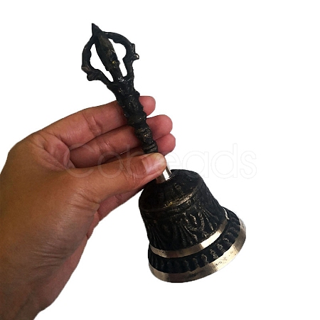 Brass Mini Altar Bells for Witchcraft Wiccan Altar Supplies PW-WG80470-03-1