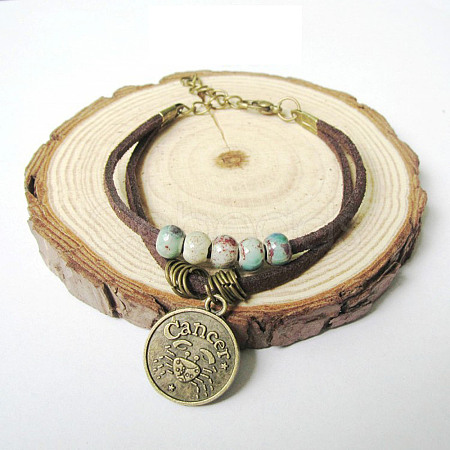 12 Constellations Alloy Charm Bracelets FS-WG9C3CD-08-1