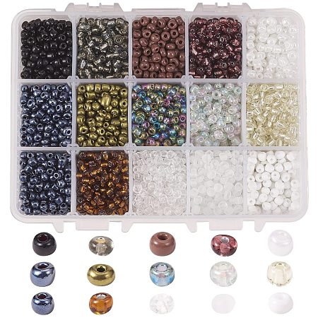 6/0 Glass Seed Beads SEED-JP0009-01-4mm-1