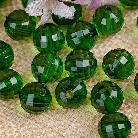 Transparent Acrylic Beads TACR-NH0001-H-12-1