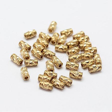 Brass Corrugated Beads KK-P095-31-1
