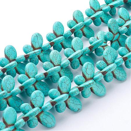 Synthetic Howlite Beads Strands G-E020-15-1