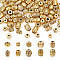 HOBBIESAY 100Pcs 10 Styles Tibetan Style Alloy Beads, Mixed Shapes, Antique Golden, 5~8x5~6.5mm, Hole: 1~4mm, 10pcs/style