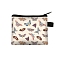 Polyester Wallets, Rectangle with Butterfly Pattern Makeup Bags, Colorful, 11x13.5cm