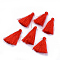 Polyester Tassel Pendant Decorations, Red, 42~45mm