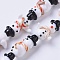 Lampwork Beads, For Christmas, Snowman, Colorful, 24~25x15~18x10~12mm, Hole: 1.2mm