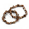 Unisex Chip Natural Picture Jasper Beaded Stretch Bracelets, Inner Diameter: 1-3/4~2 inch(4.5~5cm)