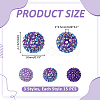 45Pcs 3 Colors Resin Rhinestone Bubblegum Ball Beads RESI-ME0001-38-2