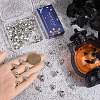 60Pcs 2 Styles Zinc Alloy European Beads FIND-SC0012-29-3